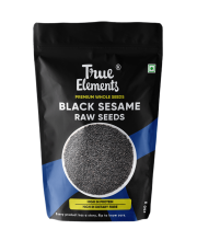 True Elements Black Sesame Raw Seeds 250gm
