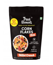 True Elements Corn Flakes Pro Millet Crunch 500gm