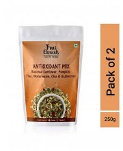 True Elements Antioxidant Mix Seeds - Roasted Sunflower, Pumpkin, Flax, Watermelon, Chia & Goji Berries, 250g (125g * 2)