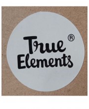 PM Round Sticker True Elements Logo